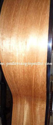 guitarra de Paracho de cedro con pinabete modelo MDCE ampliación lateral